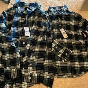 Boys vineyard vines  flannel shirt NWT sizes 6 & 8-10